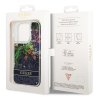 Guess GUHCP14XLFLSB iPhone 14 Pro Max 6,7 niebieski/blue hardcase Flower Liquid Glitter